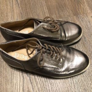 metallic sneakers